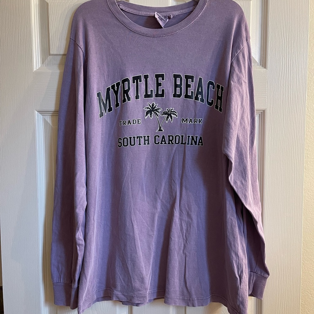 Vintage Purple Long Sleeve Myrtle Beach Tee